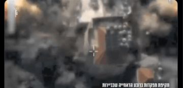 فيديو من الجو لـضربة في لبنان.. شاهدوا لحظة الغارة