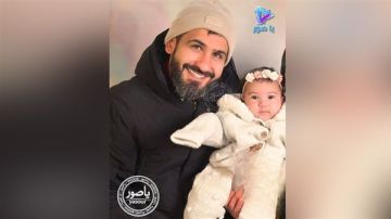 السيدة سالي علاء الدين تزف خبر ارتقاء زوجها