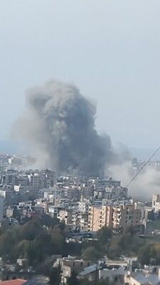 غارة عنيفة على الضاحية الجنوبية لبيروت واخرى على الدوير في النبطية