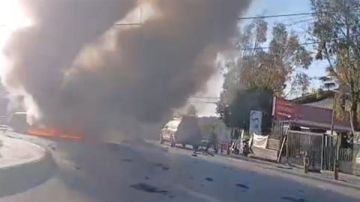 مسيرة استهدفت سيارة في مدينة بنت جبيل مسيرة استهدفت سيارة في مدينة بنت جبيل