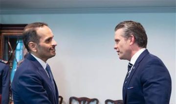 لقاء بين رئيس وزراء قطر ووزير الحرب الأميركي في واشنطن