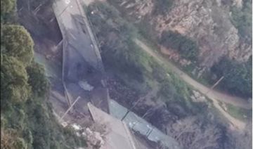 بالصورة: غارات إسرائيلية تدمر جسر طيرفلسيه