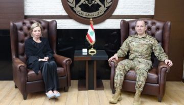 قائد الجيش بحث مع منسقة الأمم المتحدة بالأوضاع العامة والتطورات في لبنان والمنطقة قائد الجيش بحث مع منسقة الأمم المتحدة بالأوضاع العامة والتطورات في لبنان والمنطقة