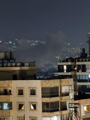 الطيران الاسرائيلي شن غارة عنيفة على الضاحية الجنوبية