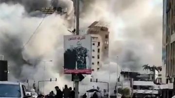 بالفيديو: غارة قرب الكنيسة بالفيديو: غارة قرب الكنيسة