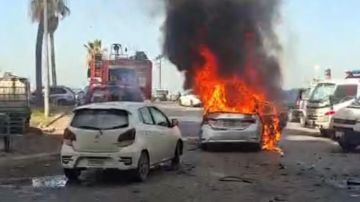 بالفيديو: السيارة المستهدفة في صيدا