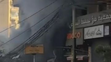 بالفيديو: دمار بعد الغارة على القرض الحسن