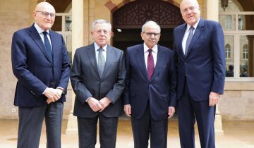 سلام التقى رؤساء الحكومة السابقين وترأس اجتماعا وزاريا سلام التقى رؤساء الحكومة السابقين وترأس اجتماعا وزاريا