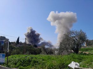 غارة إسرائيلية إستهدفت بلدة السكسكية قضاء صيدا