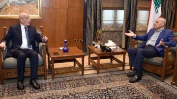 بري يلتقي مستشار رئيس الجمهورية أندريه رحال في عين التينة بري يلتقي مستشار رئيس الجمهورية أندريه رحال في عين التينة