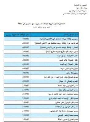 وزارة الزراعة تعلن لائحة المتاجر الملتزمة ببيع البطاطا بالسعر المخفض