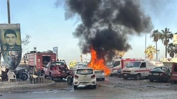 غارة إستهدفت سيارة في مدينة صيدا - الكورنيش البحري قرب الدفاع المدني