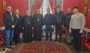 المطران ابراهيم عرض مع رئيس بلدية زحلة الأوضاع في المدينة