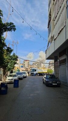 الطيران الحربي الاسرائيلي يشن غارة على مدينة صيدا