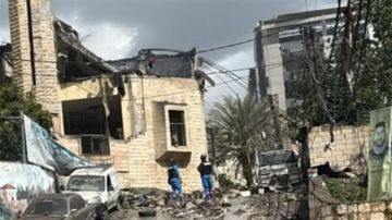 غارة تستهدف مسجد ابا الفضل العباس عليه السلام في حي السراي في النبطية