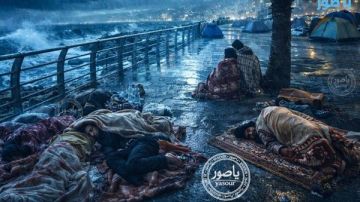 على ارصفة الواجهة البحرية لبيروت، ووسط البرد والرياح والامطار، امضى مئات النازحين من اهلنا الشرفاء ليلتهم في العراء