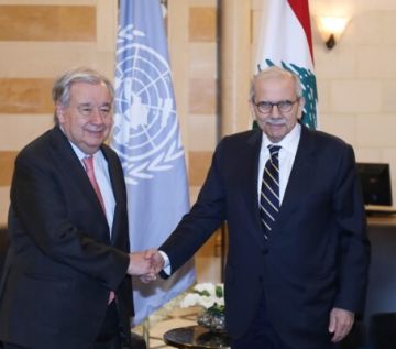 سلام يلتقي في هذه الأثناء غوتيريش في السراي الحكومي