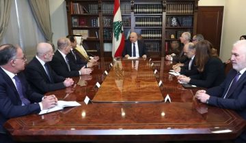 عون للخماسية: قرار مجلس الوزراء سيادي ونهائي لا رجوع عنه عون للخماسية: قرار مجلس الوزراء سيادي ونهائي لا رجوع عنه