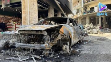 هكذا بدت ساحة العين في بلدة برج الشمالي - صور صباح اليوم بعد الغارات العنيفة هكذا بدت ساحة العين في بلدة برج الشمالي - صور صباح اليوم بعد الغارات العنيفة