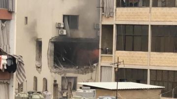 بالفيديو: استهداف مبنى في النبعة للمرة الثانية