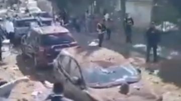 بالفيديو: سقوط صاروخ في إسرائيل