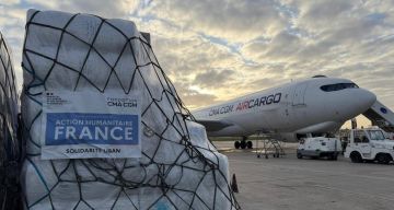 انطلاق طائرة مساعدات من فرنسا للبنان