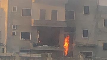 بالصور: غارة معادية تستهدف شقة في بر الياس في البقاع خلف مدرسة الشيباني