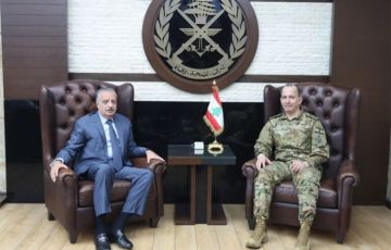 أرسلان من اليرزة يؤكد دعمه لجهود الجيش ودوره في المرحلة الاستثنائية الراهنة