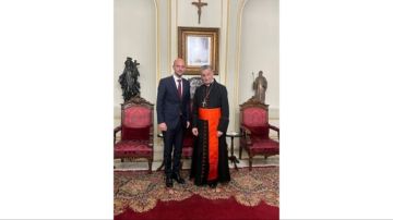 الراعي يلتقي وزير الخارجية الفرنسي في هذه الأثناء ببكركي