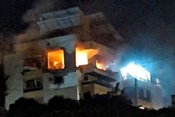 بالفيديو: استهداف شقة في عرمون