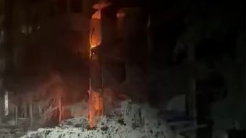 بالفيديو: استهداف مبنى في الضاحية الجنوبية بالفيديو: استهداف مبنى في الضاحية الجنوبية