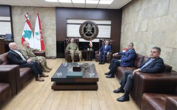 قائد الجيش استقبل رحمة والمعلوف