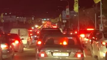 بالفيديو: نزوح وزحمة