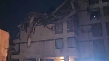 فيديو للمبنى بعد الغارة