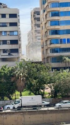 الجديد: استهداف شقة مقابل اوتيل الماريوت في منطقة الجناح