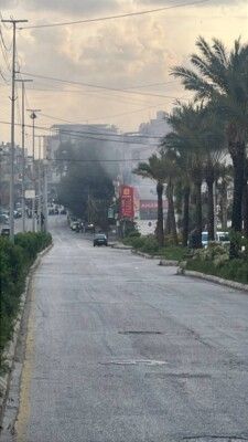 استهداف محطة الامانة في منطقة الجناح مقابل السفارة الايرانية