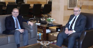 البزري وسلام بحثا بالأوضاع العامة وأشادا بدور صيدا باستضافة آلاف النازحين