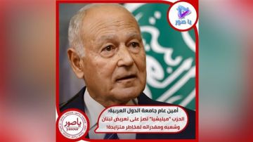 امين عام جامعة الدول العربية: الحزب ميليشيا تصر على تعريض لبنان وشعبه ومقدراته لمخاطر متزايدة!