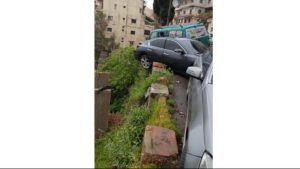 أربعة حوادث سير وانزلاقات على طرق الضنية بسبب الأمطار