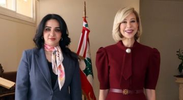 السيدة الاولى استبقلت القائمة بالاعمال العراقية وشكرتها على المساعدات الإنسانية والإغاثية للنازحين