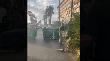 بالفيديو: قطع طرقات في بيروت بالفيديو: قطع طرقات في بيروت