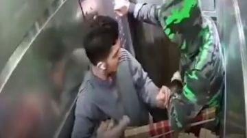 بالفيديو: لحظة سقوط مصعد... ومشهد يحبس الأنفاس