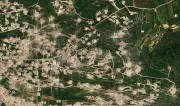 بلدات تم محوها وتسويتها بالأرض.. صور فضائية تكشف حجم الدمار في بنت جبيل وعلما الشعب