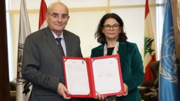 وزير الدفاع وقع مع UNDP اتفاقية دعم للمركز اللبناني للأعمال المتعلقة بالألغام وزير الدفاع وقع مع UNDP اتفاقية دعم للمركز اللبناني للأعمال المتعلقة بالألغام