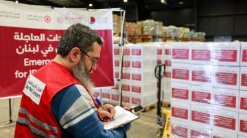 مساعدات قطرية إغاثية للبنان