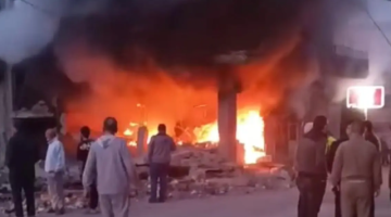 ارتفاع عدد الشهداء في الغارة على معركة الى ثلاثة