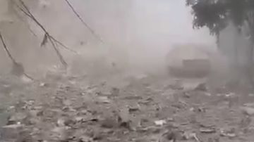 بالفيديو: الحوش بعد القصف بالفيديو: الحوش بعد القصف