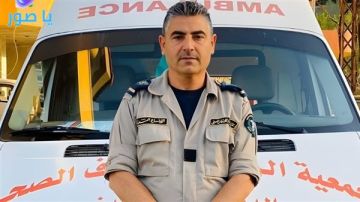 إرتقاء المسعف خليل مهنا قائد فرقة الدفاع المدني في جمعية الرسالة للاسعاف الصحي في جبال البطم