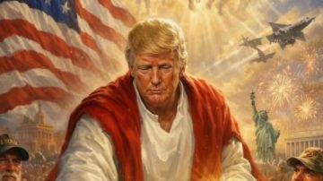 بالصورة: ترامب بـهيئة يسوع المسيح؟