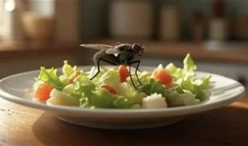 ذبابة على طبقك تفصيل بسيط أم خطر خفي؟